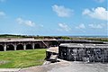 Vue du fort Morgan en avril 2002.