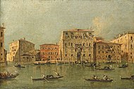 Francesco Guardi.  Vedere la Palazzo Loredan dell'Ambasciatore de pe Marele Canal, Venice.jpg