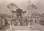 Beerdigungsprozession für Kaiser Gojong (3. März 1919)