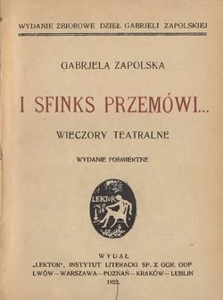 Okładka lub karta tytułowa