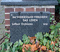 Gedenktafel Lothar Erdmann im Park­friedhof Tempelhof