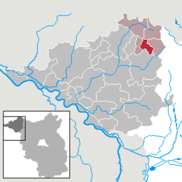 Läget för kommunen Gerdshagen i Landkreis Prignitz
