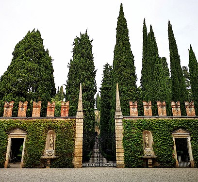 Entrata del Giardino Giusti, Verona, Italia