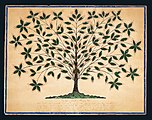 هانا کوهون ، نقاشی هدیه: درخت نور یا درخت فروزان ، ۱۸۴۵