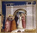 Giotto, L'encontre de Santa Anna i sant Joaquim a la Porta Daurada.