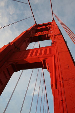 Pillar of Golden Gate Bridge