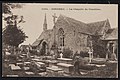 La chapelle Saint-Gilles et le cimetière vers 1920 (carte postale Émile Hamonic).