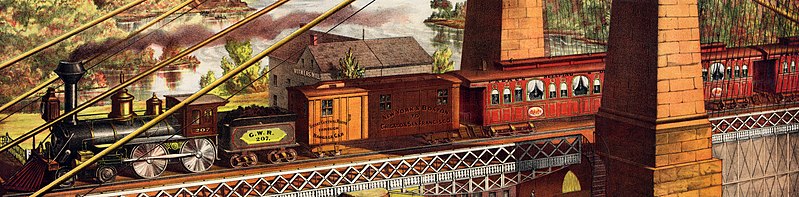 File:Great Western Railway art detail, Flickr - …trialsanderrors - The only Route via Niagara Falls ^ Suspension Bridge, advertising poster, 1876 (cropped).jpg
