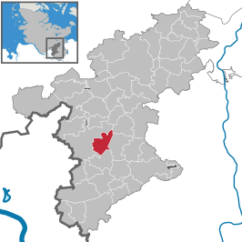 Kaart van Großhansdorf (gemeente)