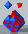 Raumfüllung mit Oktaeder und Tetraeder