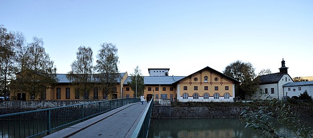 Old saltworks on Perner Island, today a venue of the Salzburg Festival