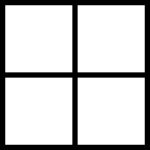 The most common court layout in handball