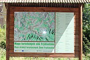 Čeština: Mapa turistických cílů instalovaná v Heřmanicích.