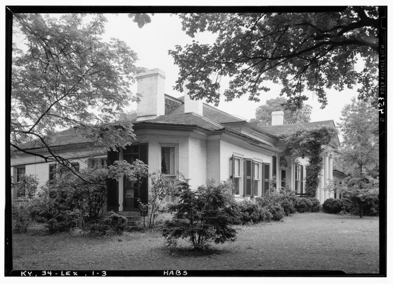 File:Historic American Buildings Survey Lester Jones, Photographer June 1, 1940 VIEW FROM SOUTH - Rose Hill, 461 North Limestone Street, Lexington, Fayette County, KY HABS KY,34-LEX,1-3.tif