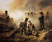 Horace Vernet - Alayın Köpeği Yaralandı - WGA24746.jpg