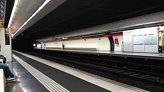 <span class="mw-page-title-main">Hostafrancs station</span> Metro station in Barcelona, Spain