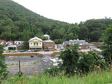 Downtown Hot Springs from above