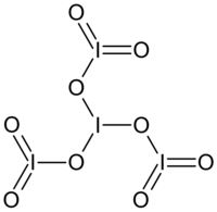 Strukturformel von Tetraiodnonaoxid