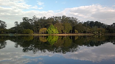 Ibirapuera lake, winter 2017.