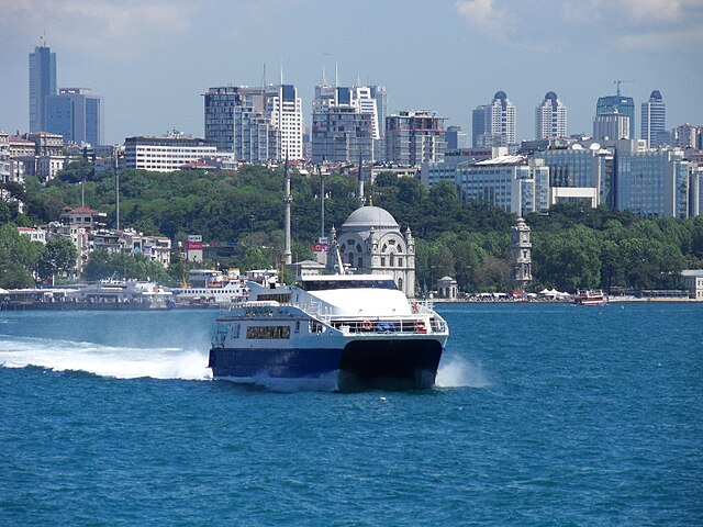 İdo 'Sea Bus' crossing the Bosphorus