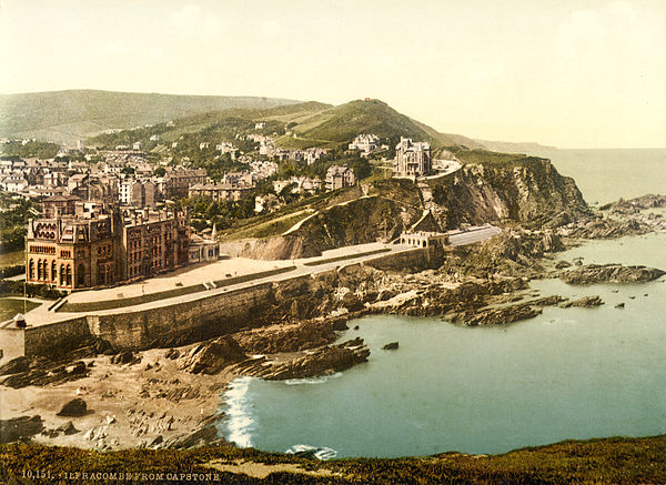 Photochrom of Ilfracombe, 1890s