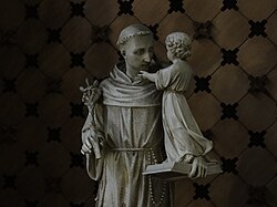 Statue "St-Antoine de Padoue et l'enfant Jésus"