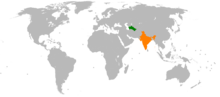 Hindistan–Türkmənistan münasibətləri üçün miniatür