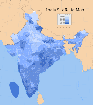 300px india sex ratio map.svg