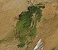 O delta interior do Níger em imagem de satélite