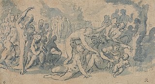 Classical Study with Numerous Nude Figures