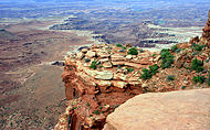 The view from the Island In The Sky overlooking the Colorado River