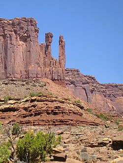 Southeast aspect, centered ("Blocktop" is the tower to left)