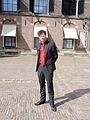 Erik Dijkstra, een van de jakhalzen van De Wereld Draait Door op het Binnenhof.