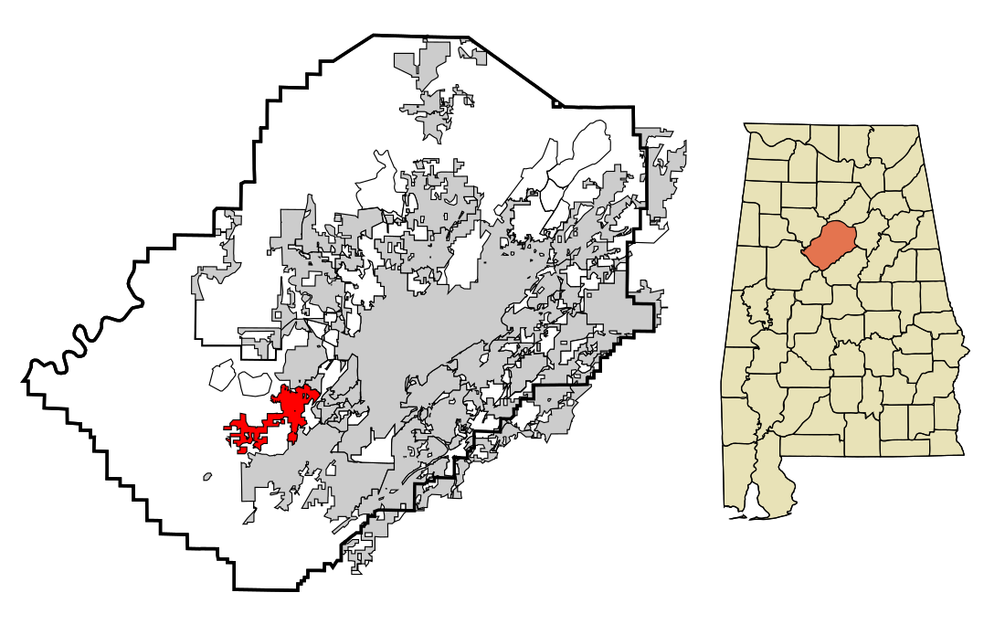 File:Jefferson County Alabama Incorporated and Unincorporated areas Hueytown Highlighted.svg