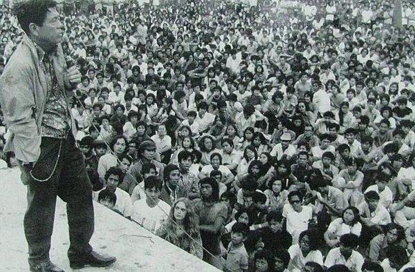 Jose W. Diokno at the MCCCL rally