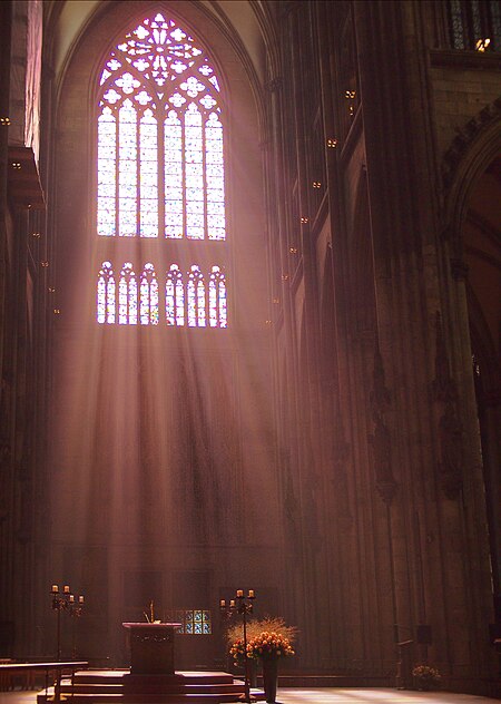 Köln Dom mosaic window Ethereal Light