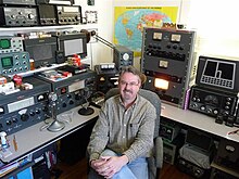 Amateur radio operator's "Radio shack" with vintage gear. K9OA Shack 011-1.jpg