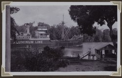 Bauxite ship on the Cottica River near Ephrata