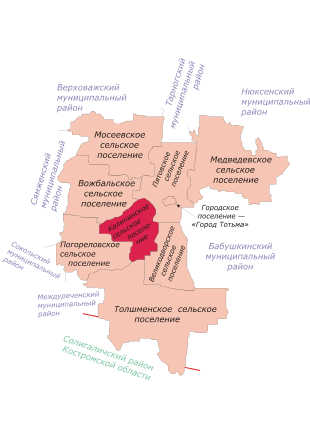 Муниципальное образование «Калининское» на карте