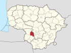 Location map of Kazlų Rūdos savivaldybė