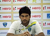 Khalid Jamil was Mumbai FC's first Indian manager as well as longest serving coach Khalid Jamil At Mumbai FC Pre Match Conference.JPG