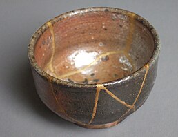 Cup visibly mended using kintsukuroi Kintugi.jpg