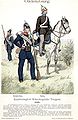 Oldenburg: Infanterist und Reiter. 1849