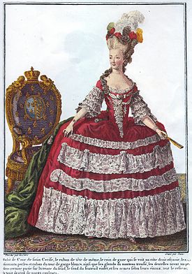 Marie-Antoinette dans la gazette Galerie des Modes
