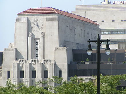 Former Los Angeles Times headquarters in the Civic Center