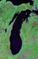 Gölün, Landsat uydusundan çekilmiş fotoğrafı
