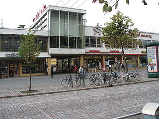 Lasipalatsi building in Helsinki, Finland