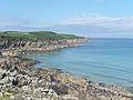 Le littoral nord-est de la presqu'île de Kermorvan.