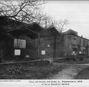 Perspective du mur et de la maison du secteur, en 1909.