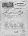 Letter from German Hospital to Commissioner of Immigration, Angel Island Station, regarding enemy alien Ernst Hamann. - NARA - 296434.tif
